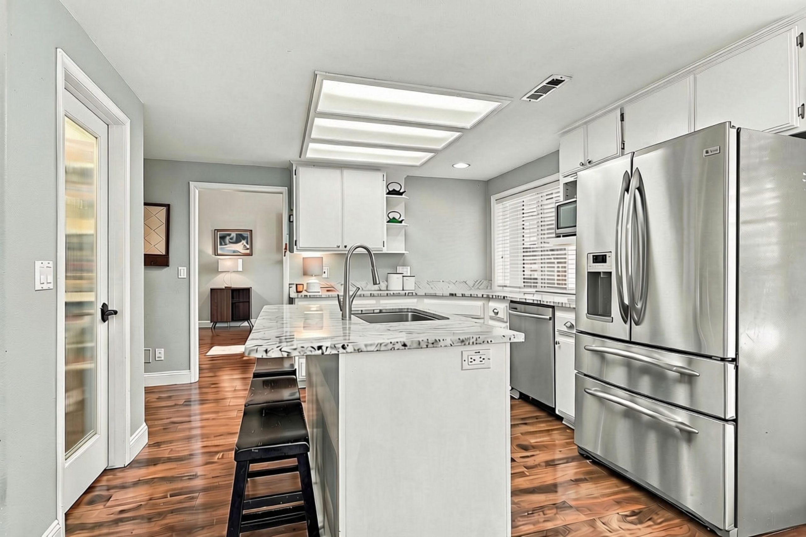 Kitchen with stainless steel appliances at 947 Brandon Street