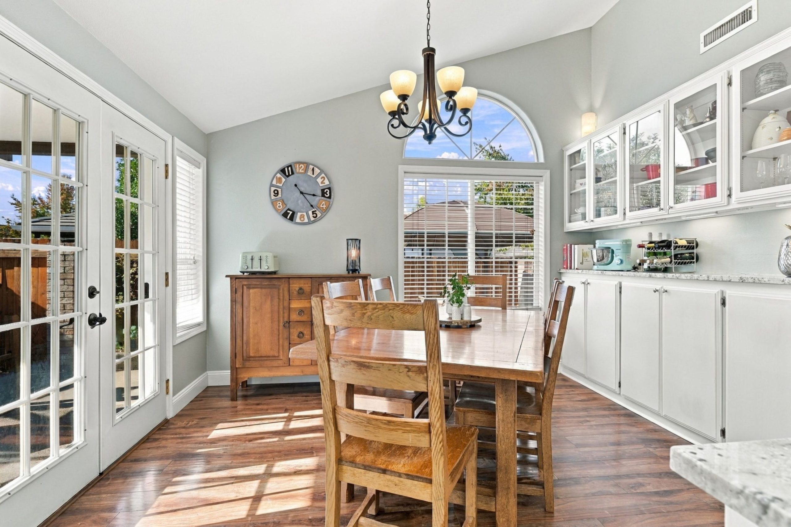Dining area with French doors to the patio at 947 Brandon Street